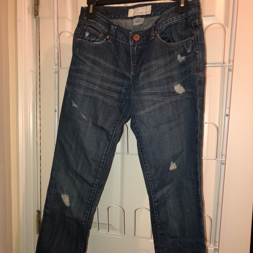 Maurices Straight Distressed Jeans.